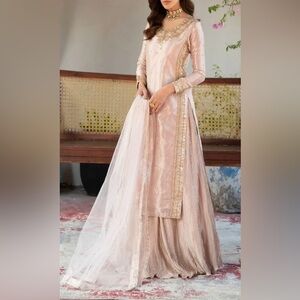 Like new haseens official Elegant Pink Embroidered Women's Dress